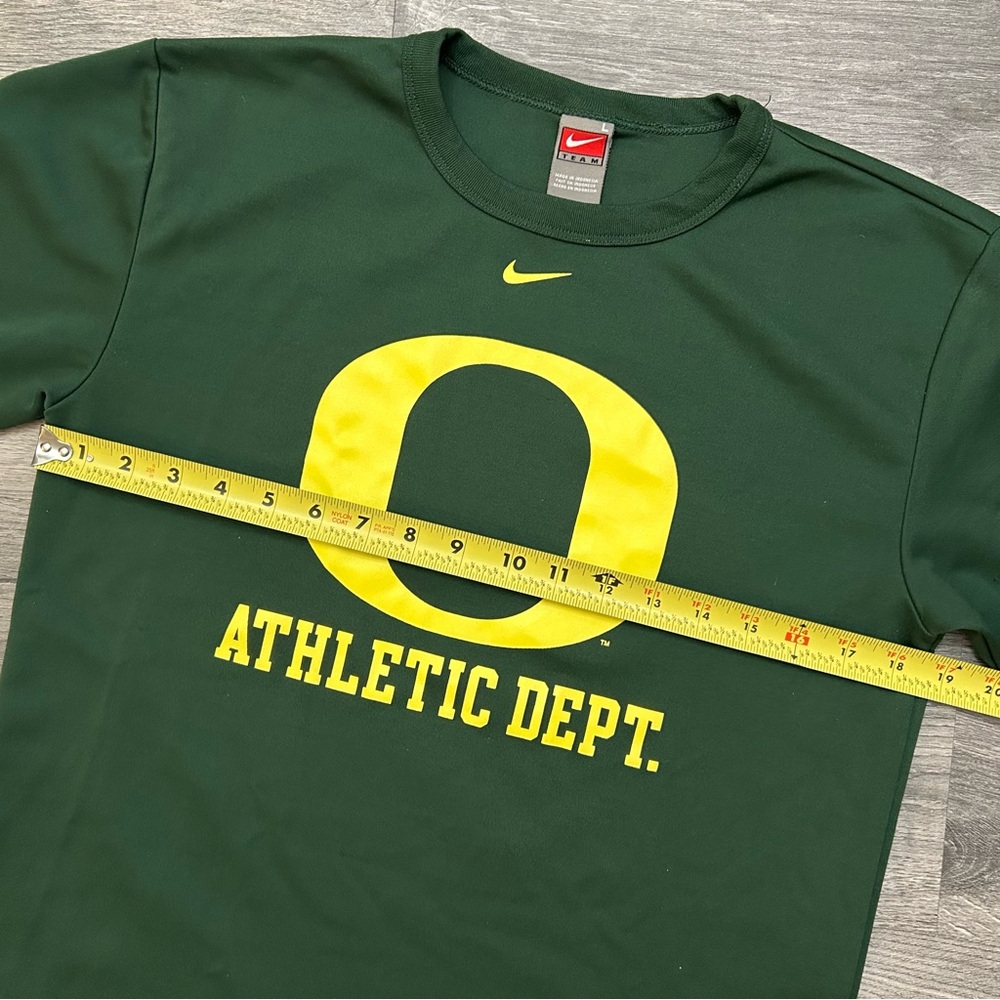 Vintage Nike Oregon Ducks Shirt Mens L Y2K Green Yellow Long Sleeve Athletic Vtg - Picture 7 of 8